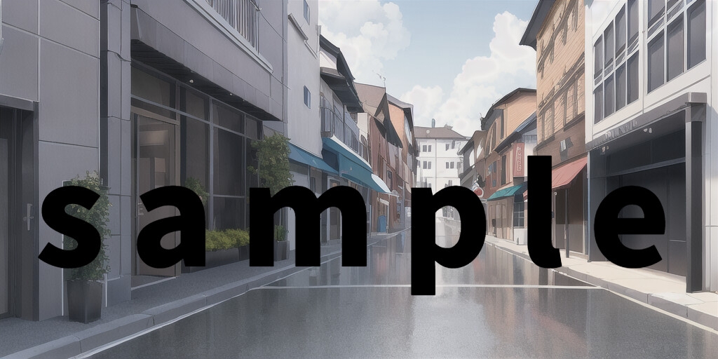 【1024×512サイズ】現代の街背景素材集「PNG 合計209枚」