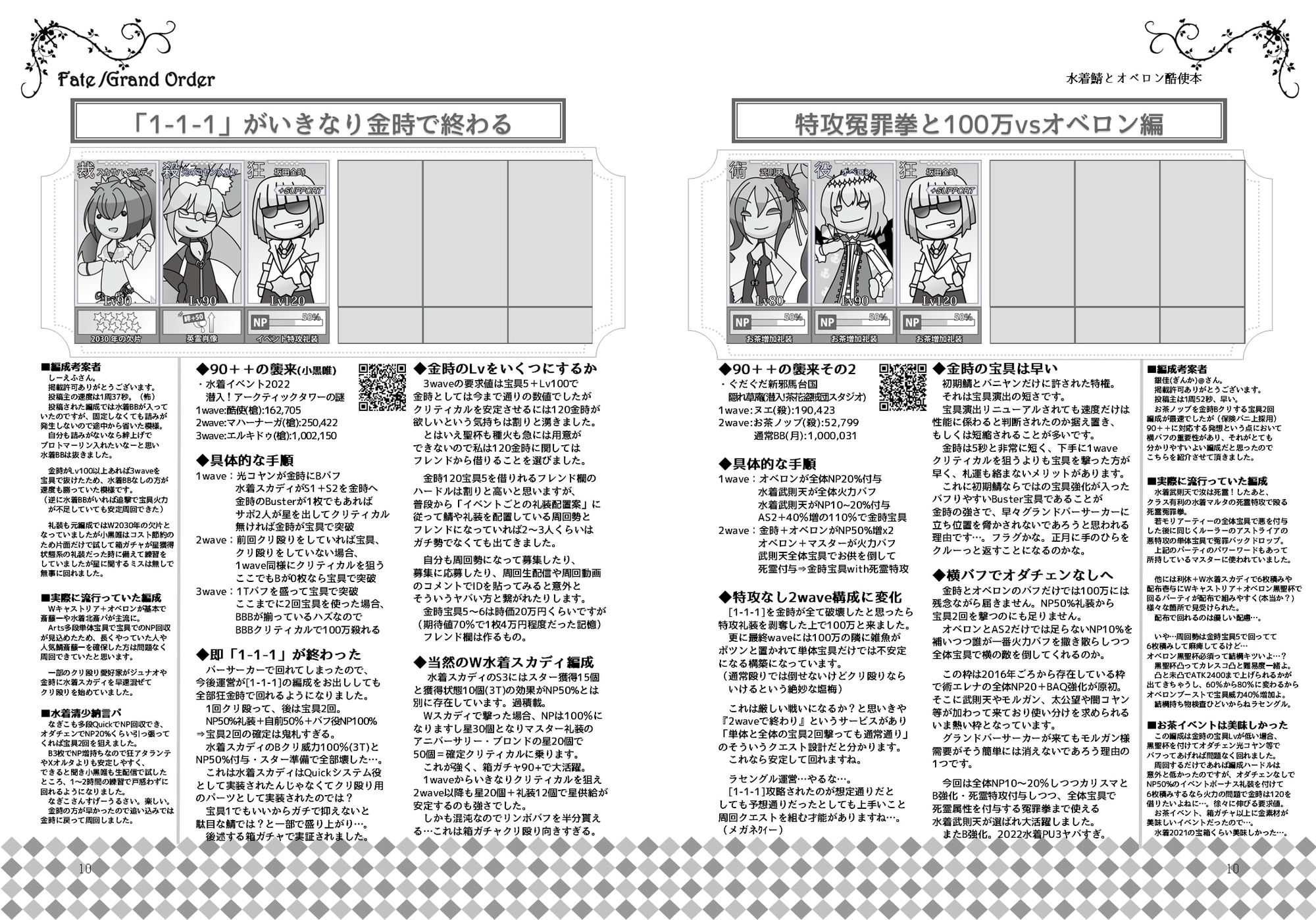 水着鯖とオベロン酷使本