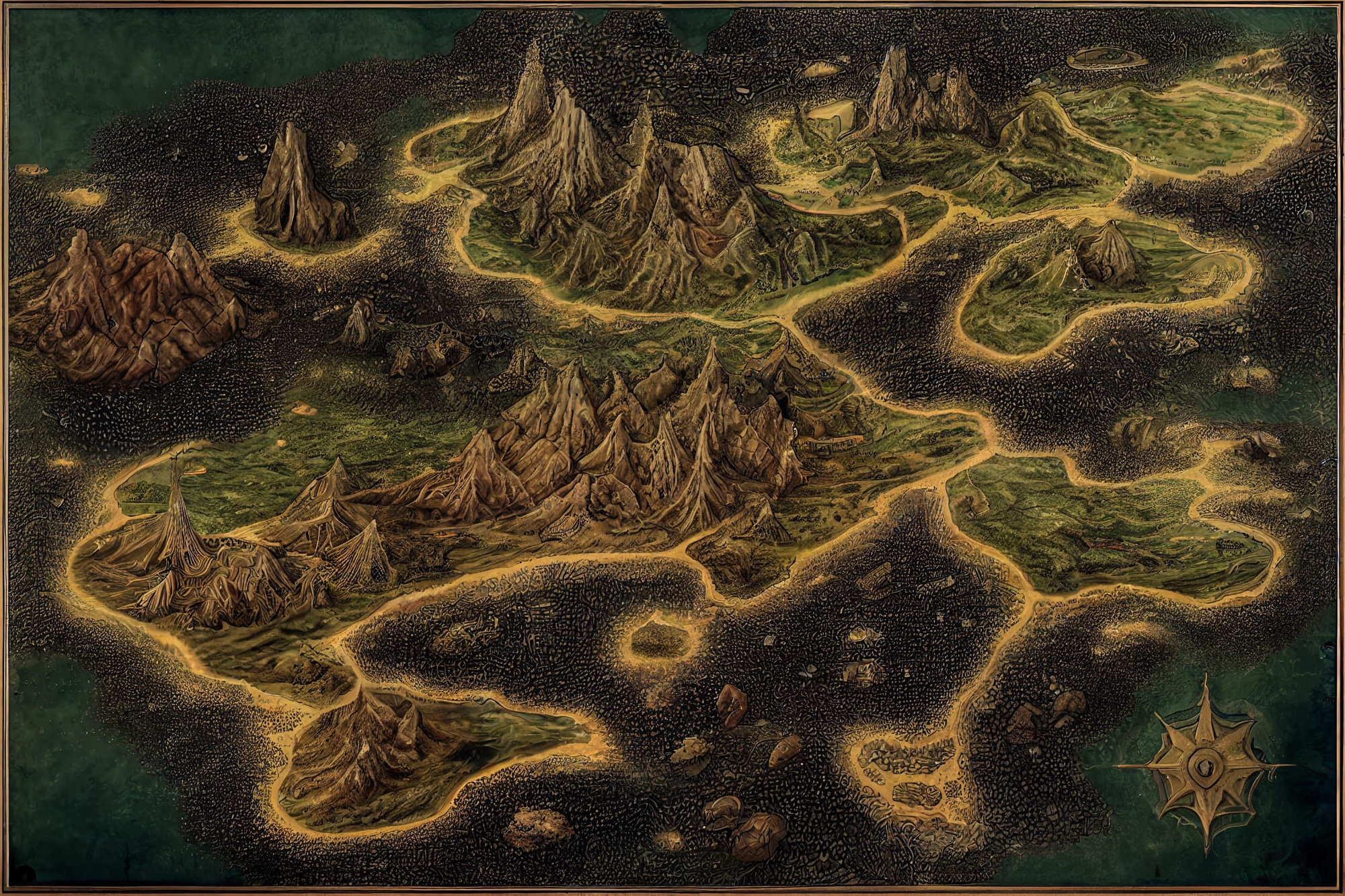 【ファンタジー系の地図やマップ】著作権フリーの高解像度画像(100枚)