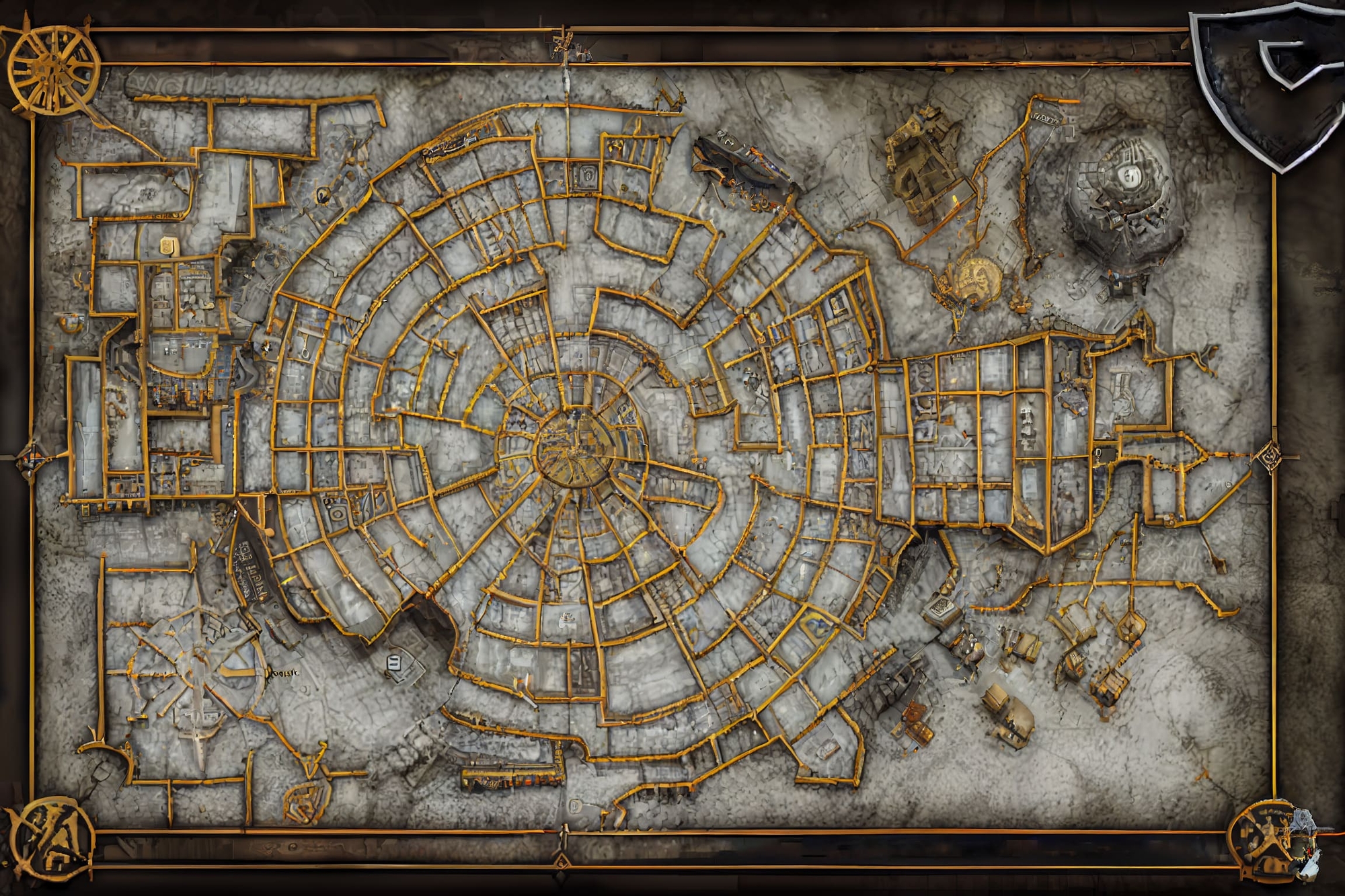 【ダンジョン系の地図やマップ】著作権フリーの高解像度画像(100枚)