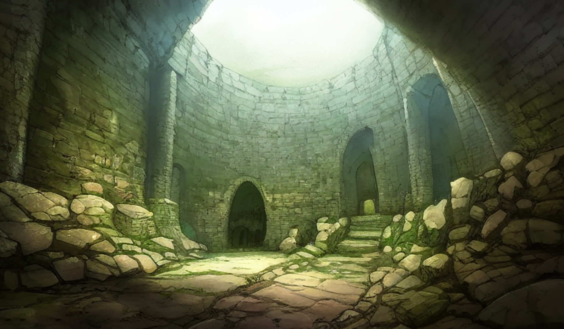 著作権フリー背景美術素材集 : BGArt 13 「幻想世界HD-II」 ダンジョン