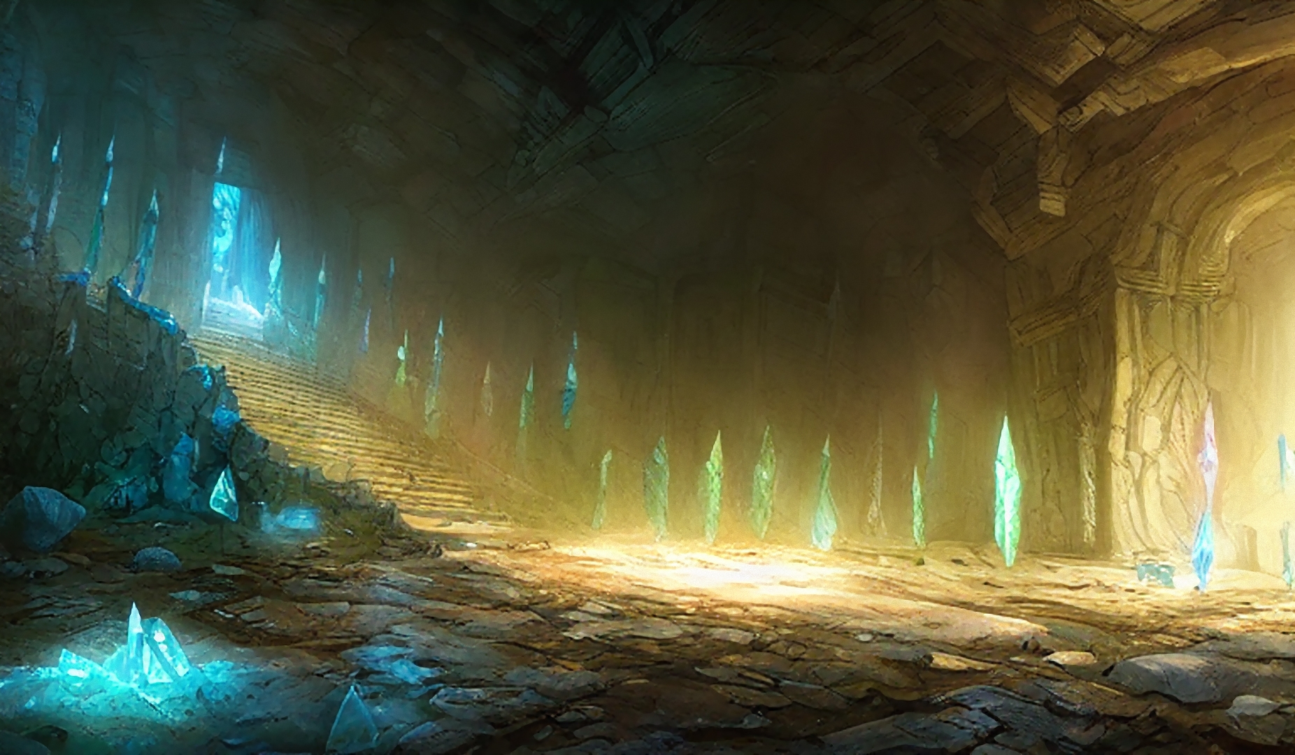 著作権フリー背景美術素材集 : BGArt 13 「幻想世界HD-II」 ダンジョン