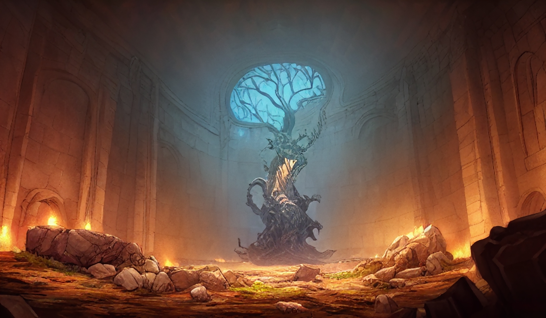 著作権フリー背景美術素材集 : BGArt 13 「幻想世界HD-II」 ダンジョン