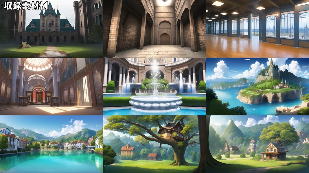 ファンタジー背景セット