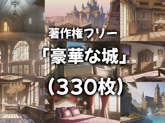 著作権フリー 「豪華な城」 (330枚)