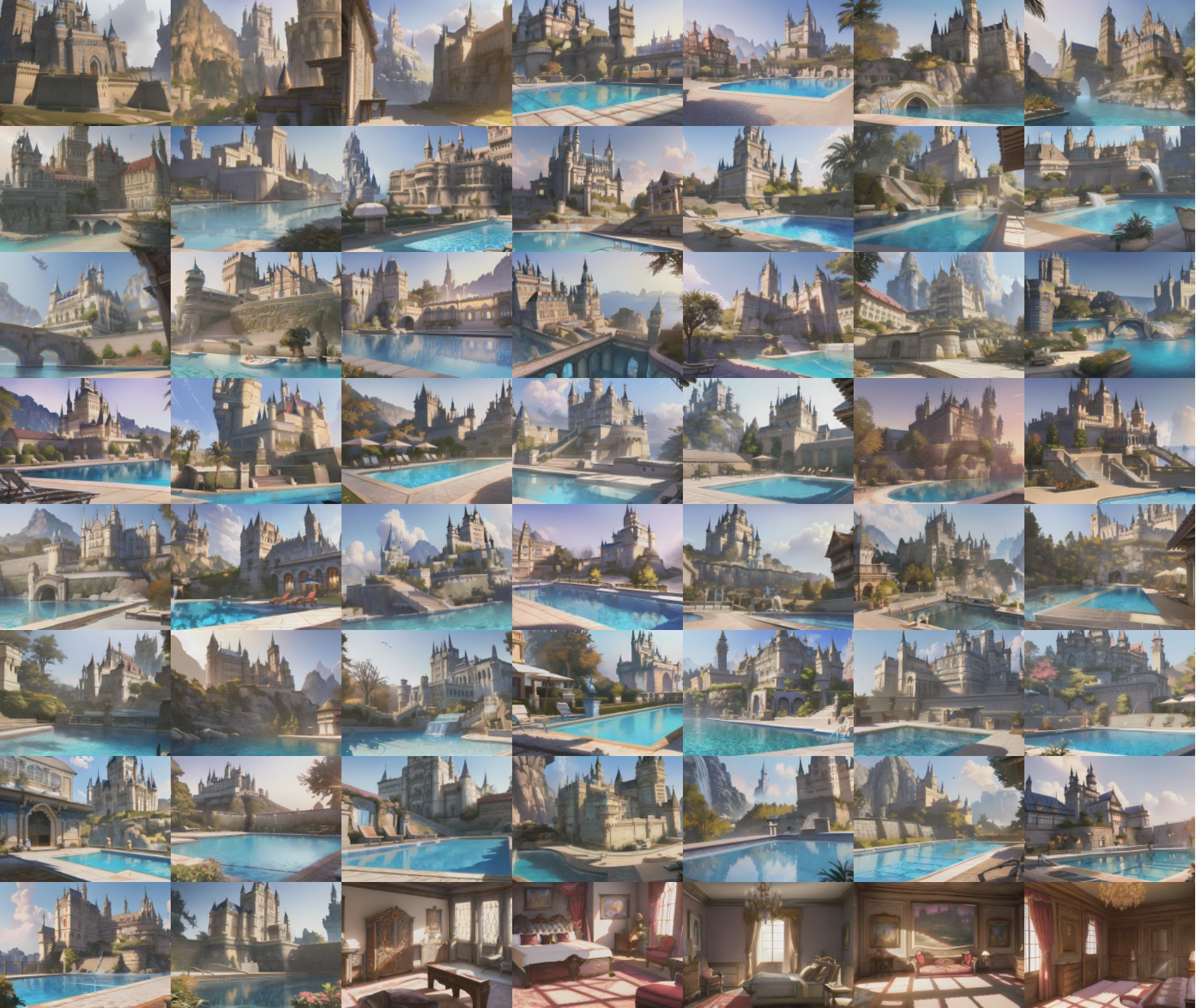 著作権フリー 「豪華な城」 (330枚)