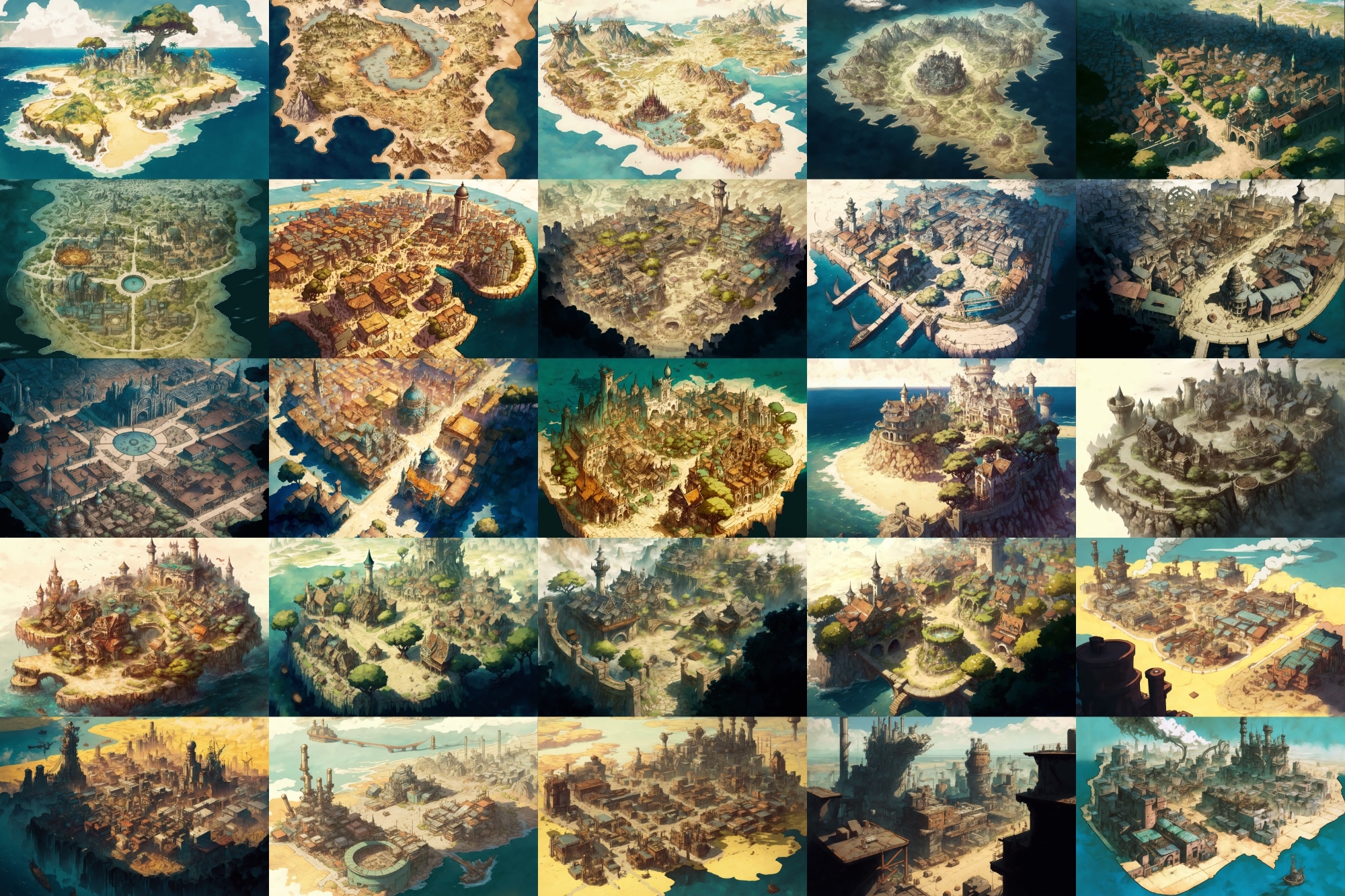 【上空から見た都市等のマップ】著作権フリーの高解像度画像(100枚)