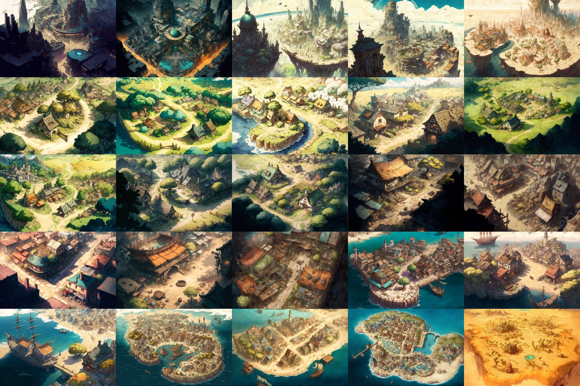 【上空から見た都市等のマップ】著作権フリーの高解像度画像(100枚)