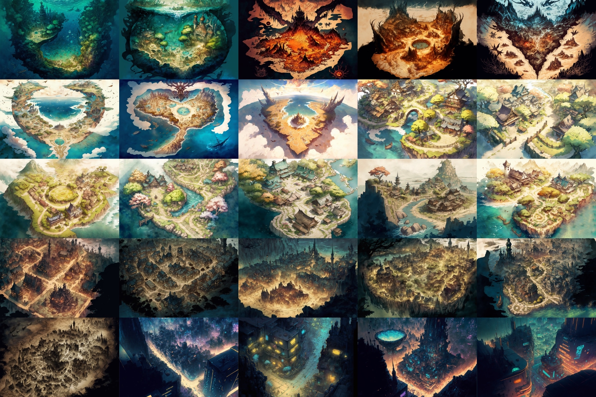 【上空から見た都市等のマップ】著作権フリーの高解像度画像(100枚)