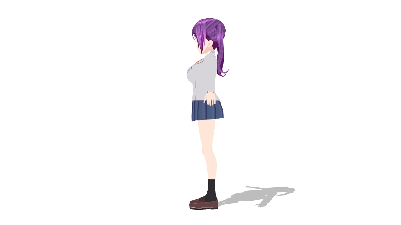 【MMD】3Dモデル「少女A」