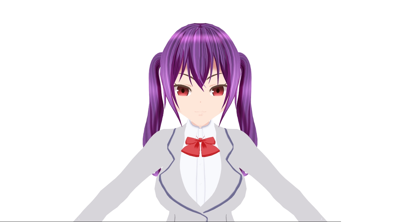 【MMD】3Dモデル「少女A」