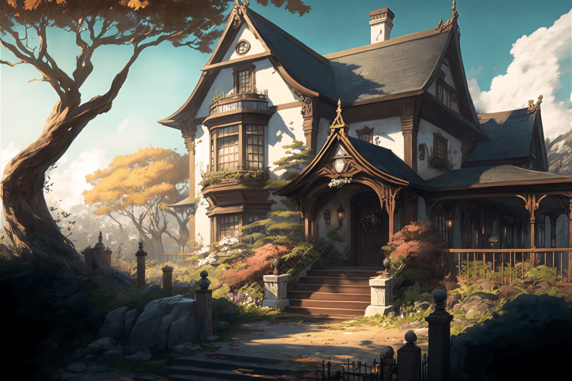 【美麗で幻想的な家や室内の背景】著作権フリーの高解像度画像(100枚)