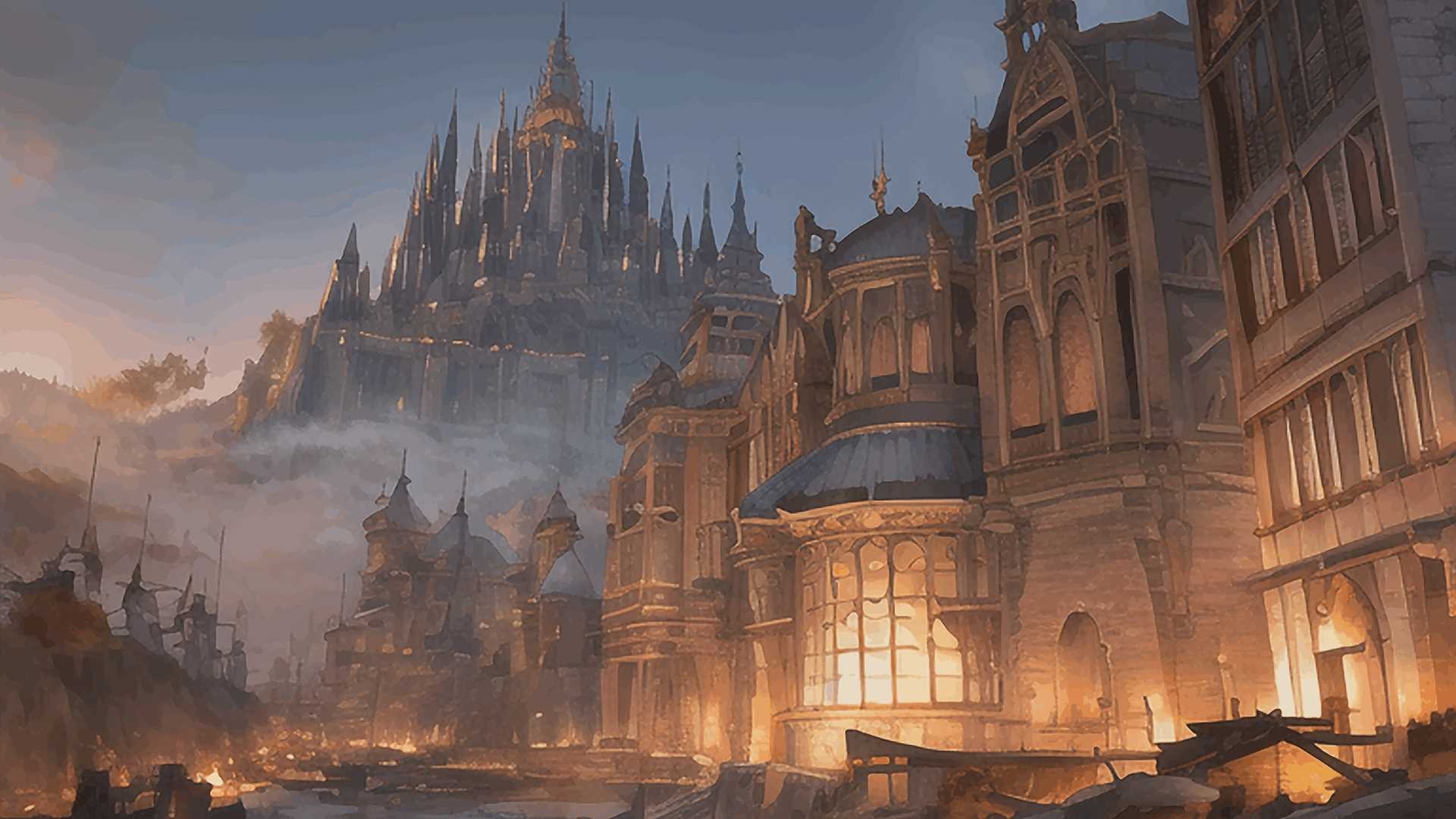 著作権フリー背景美術素材集 : BGArt 15 「幻想世界HD-IV」 ダークテリトリー