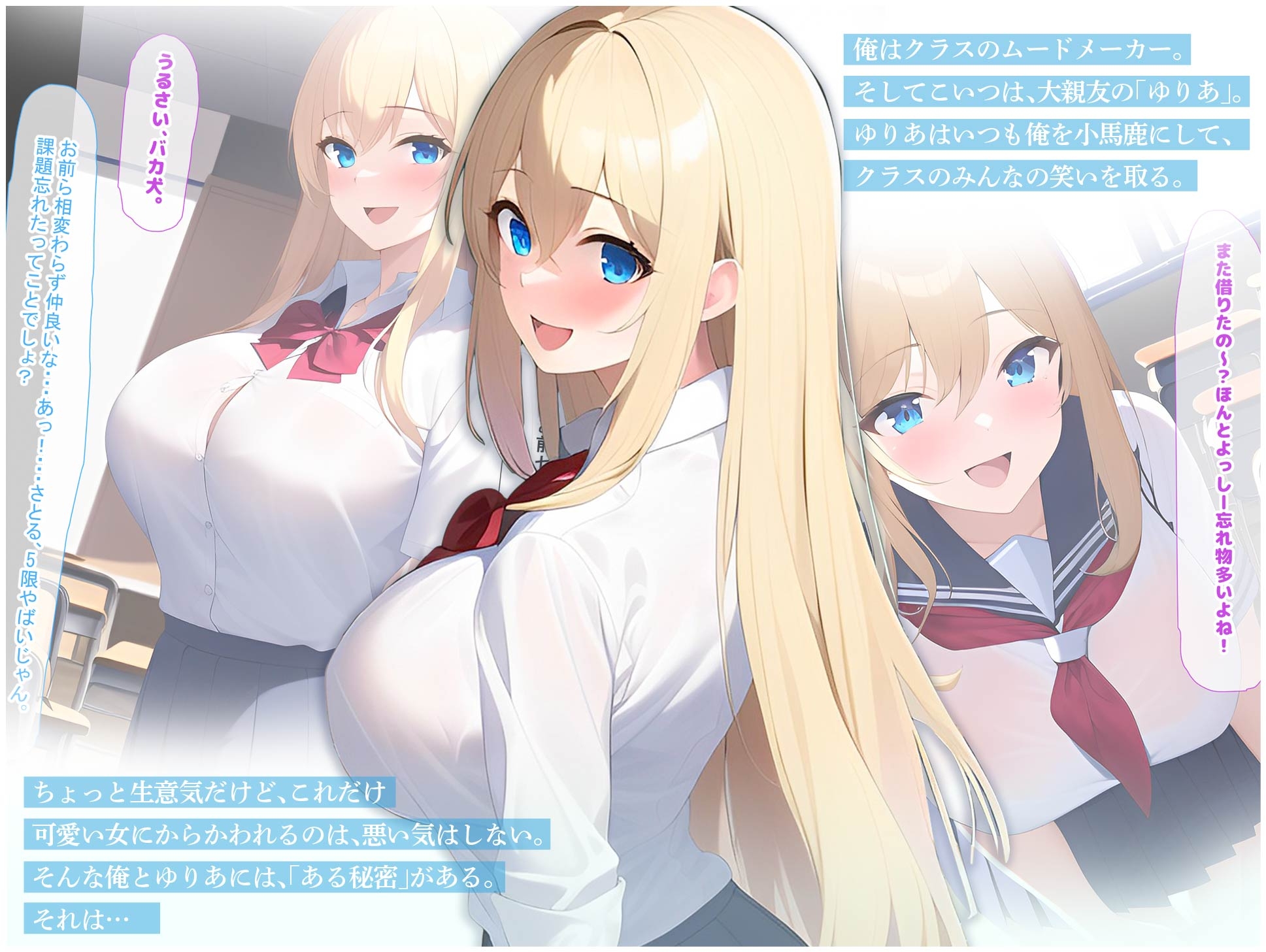 同じクラスの大親友!ドMな金髪ギャルと主従関係になってハチャメチャに犯しまくった話