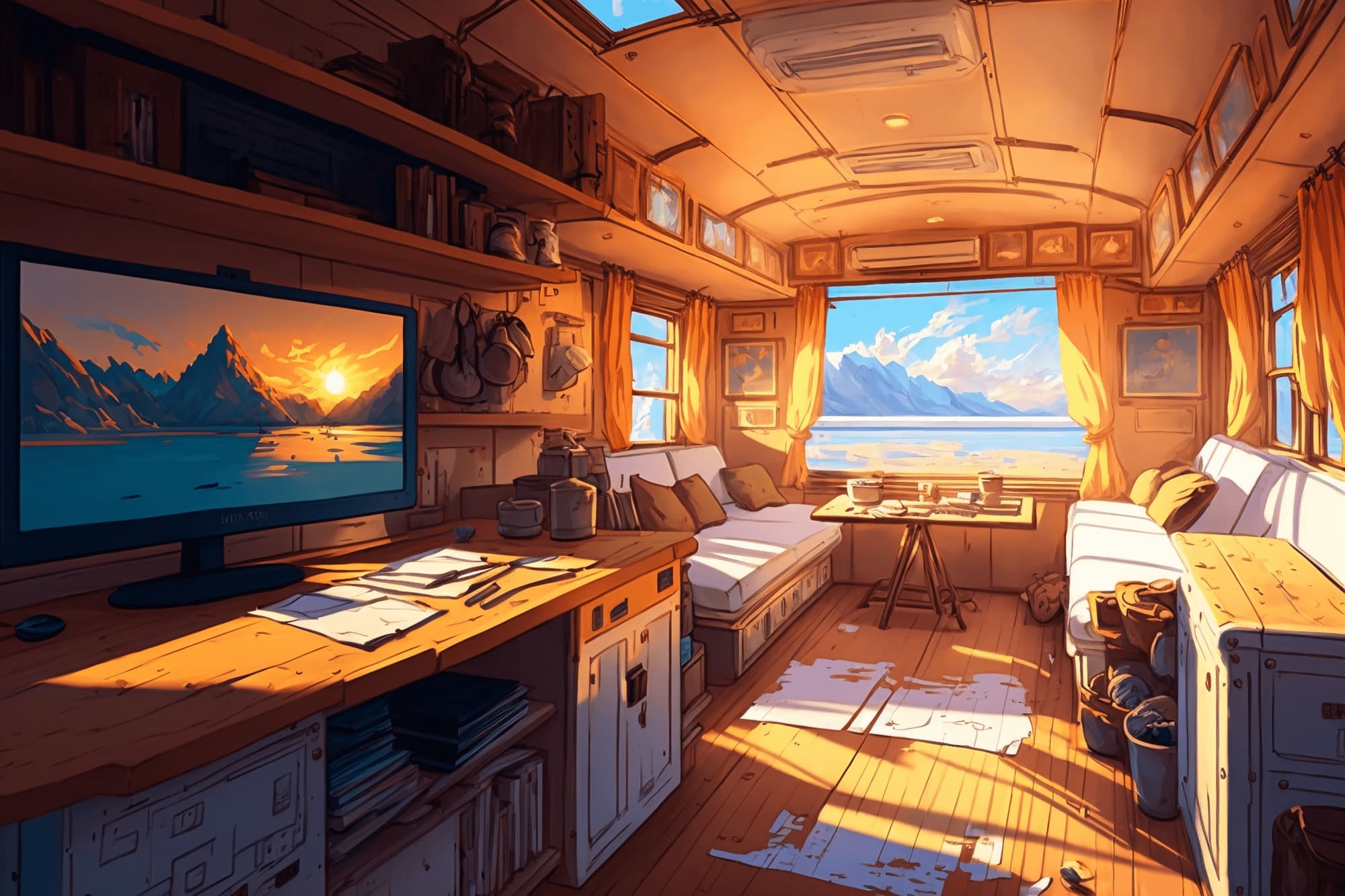 【美麗で幻想的な乗り物系の背景】著作権フリーの高解像度画像(100枚)