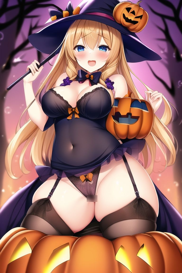 南瓜と魔女のハロウィン