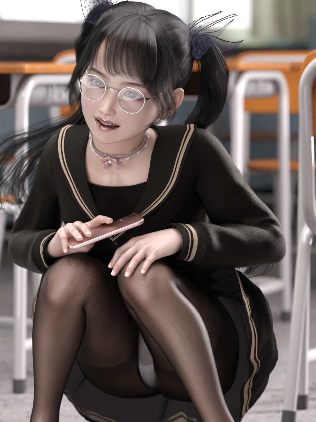 タイツ越しのパンツ総集編