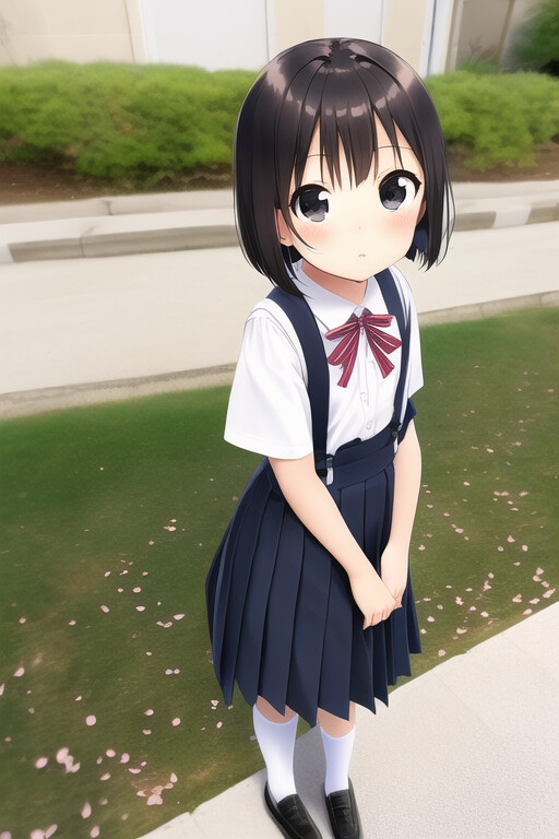 AI暴走: 性知識0の1〇才ロリ少女が街中全裸露出調教されちゃう話