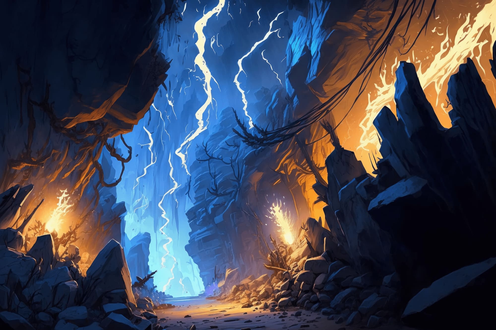 【美麗で幻想的なダンジョン背景】著作権フリーの高解像度画像(100枚)