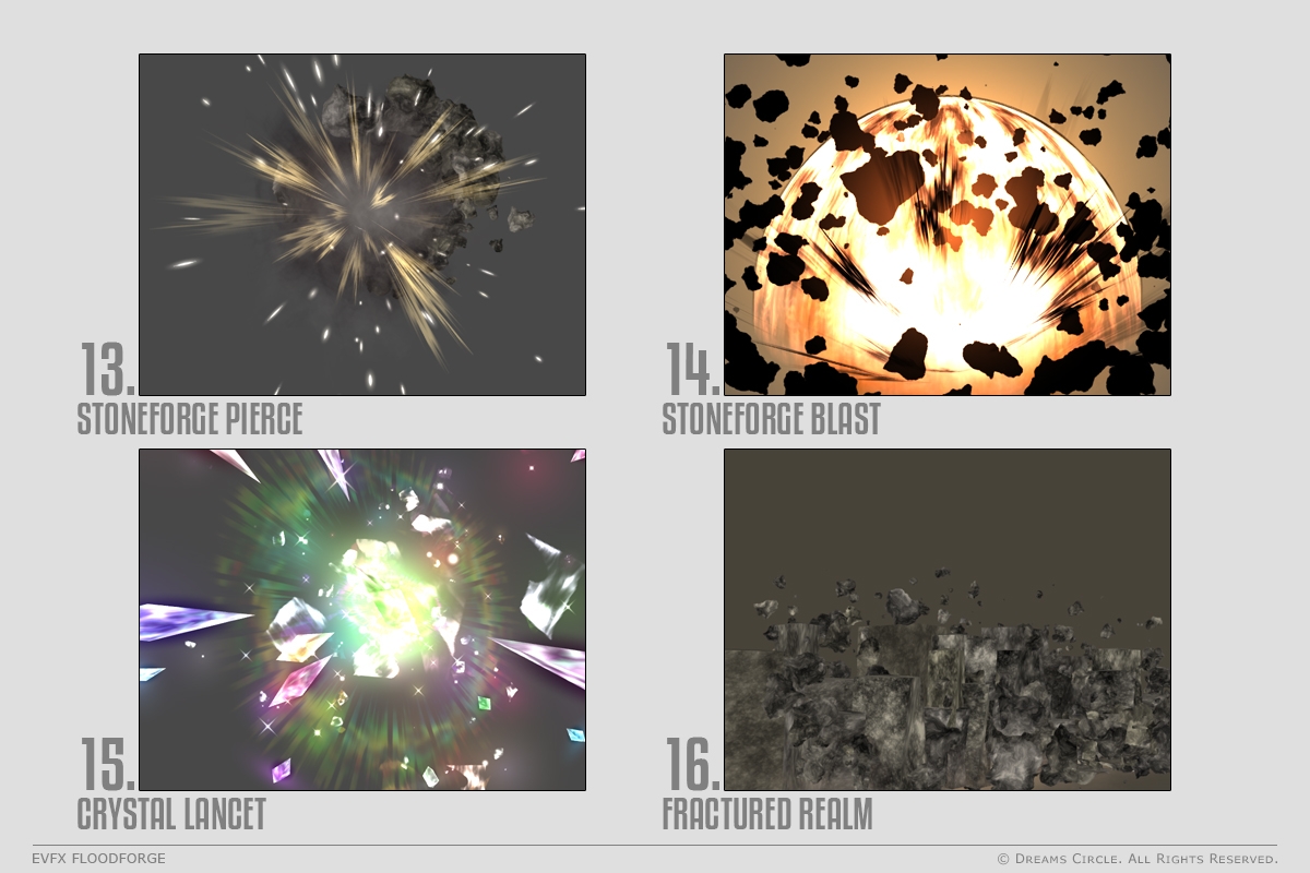 エフェクト素材集:EVFXストーンフォージ