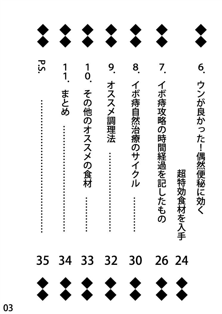 イボ痔&便秘攻略法!!