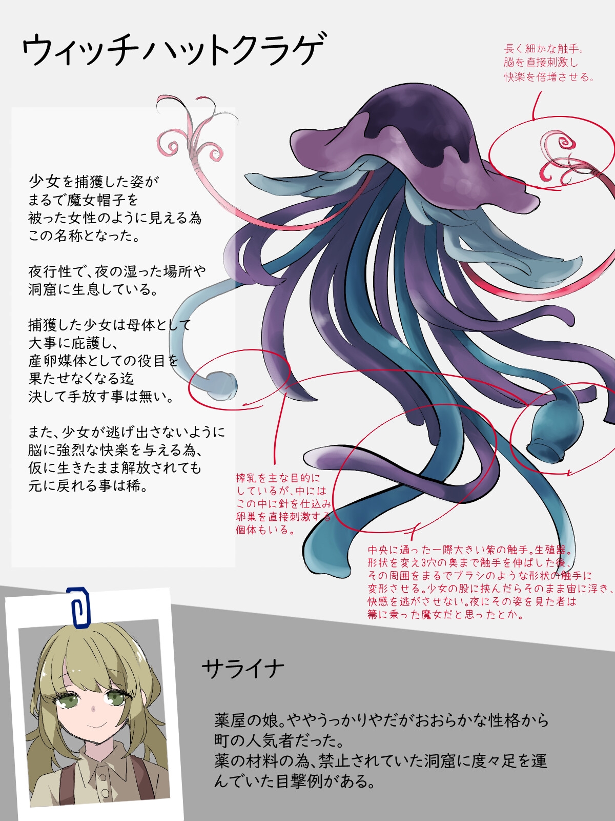 モンスターに寄生された少女たち