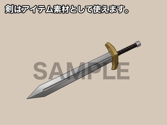 立ち絵素材、騎士になった村の青年、剣を装備した軽装鎧の男、C07