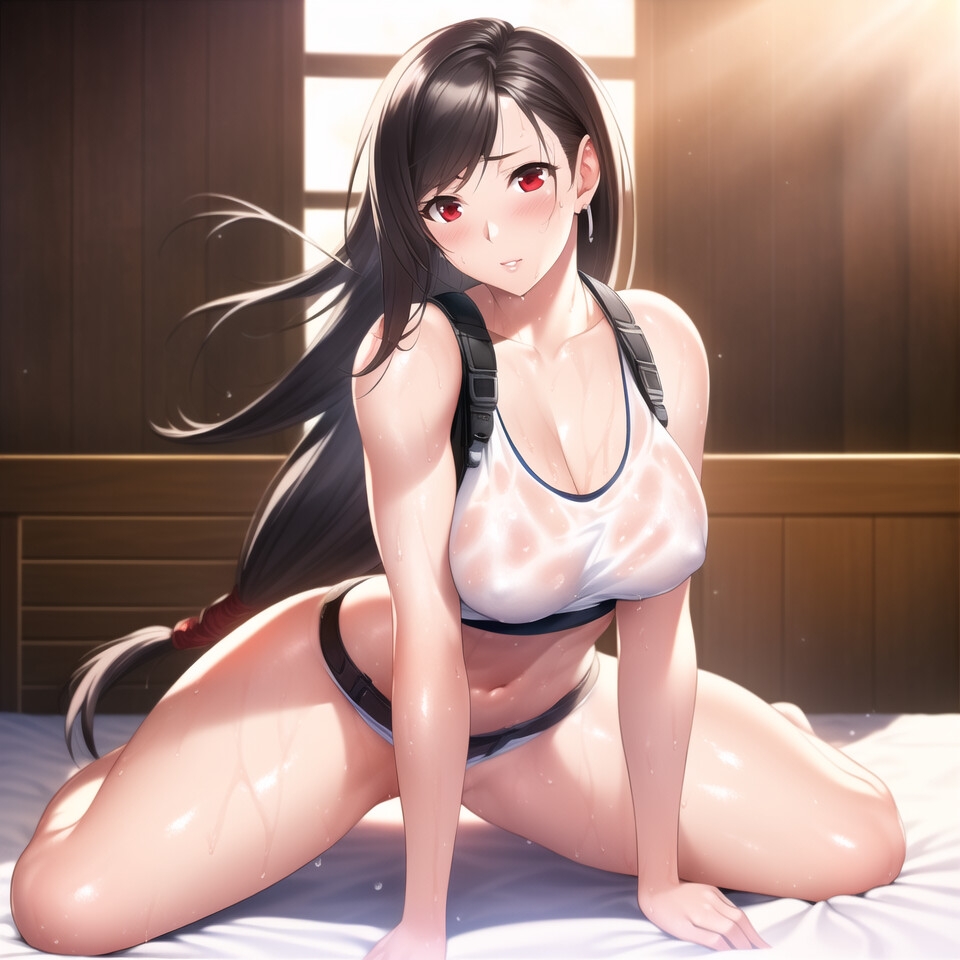 クラウドがティファを犯した。次はエアリスを・・・、そして、ユフィまで・・・。