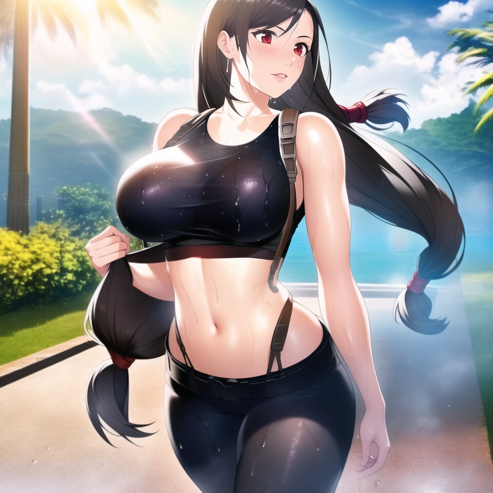 クラウドがティファを犯した。次はエアリスを・・・、そして、ユフィまで・・・。