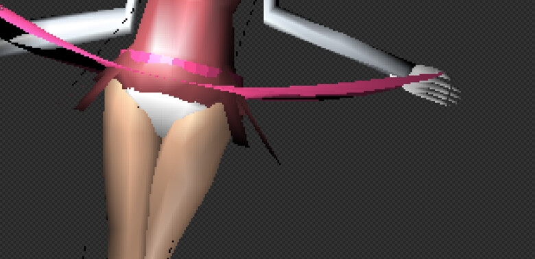 ティーン女子が自らスカートをたくし上げます(パンチラ)