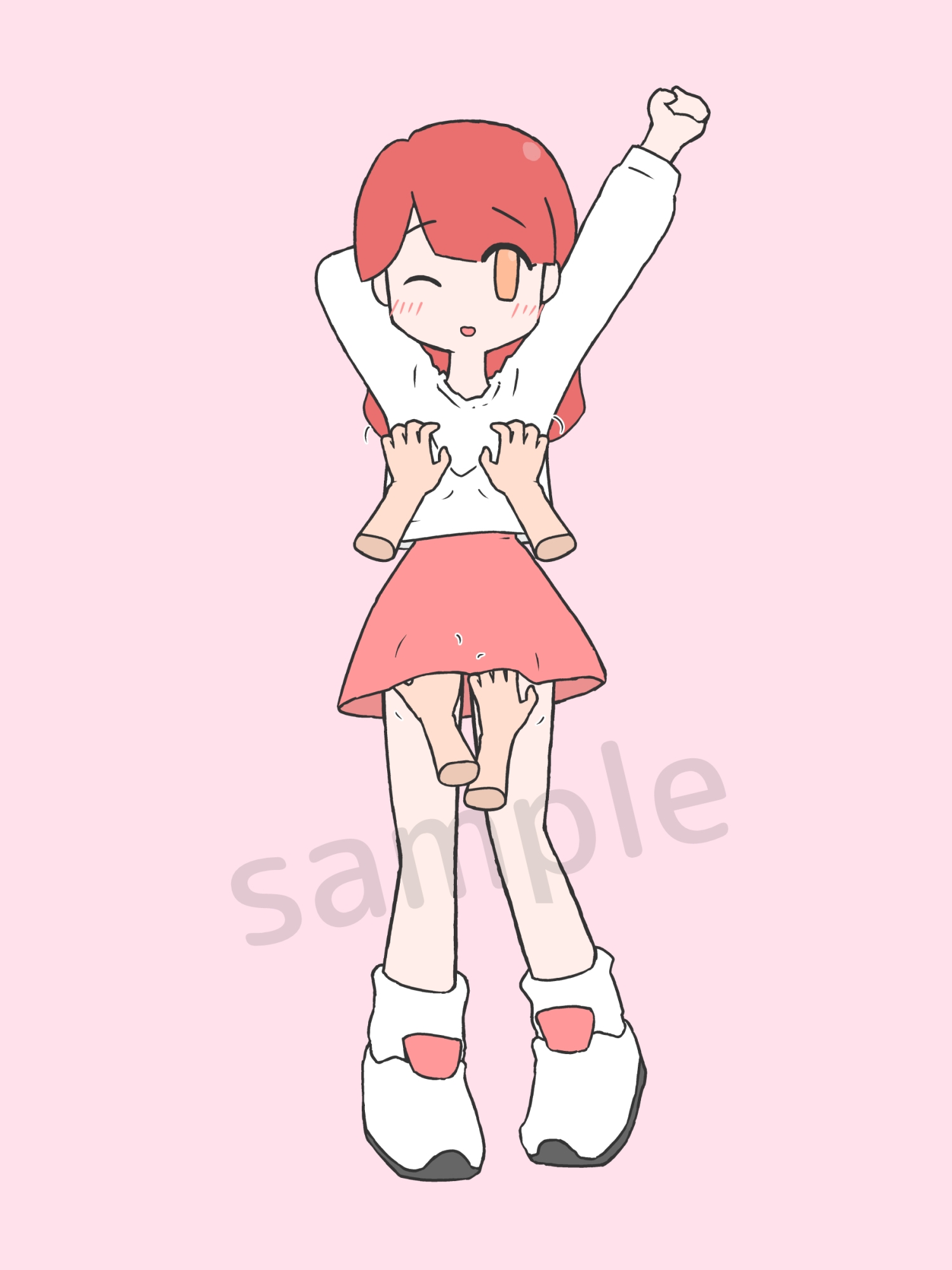 エロくないイラストの女の子にエロいことをする