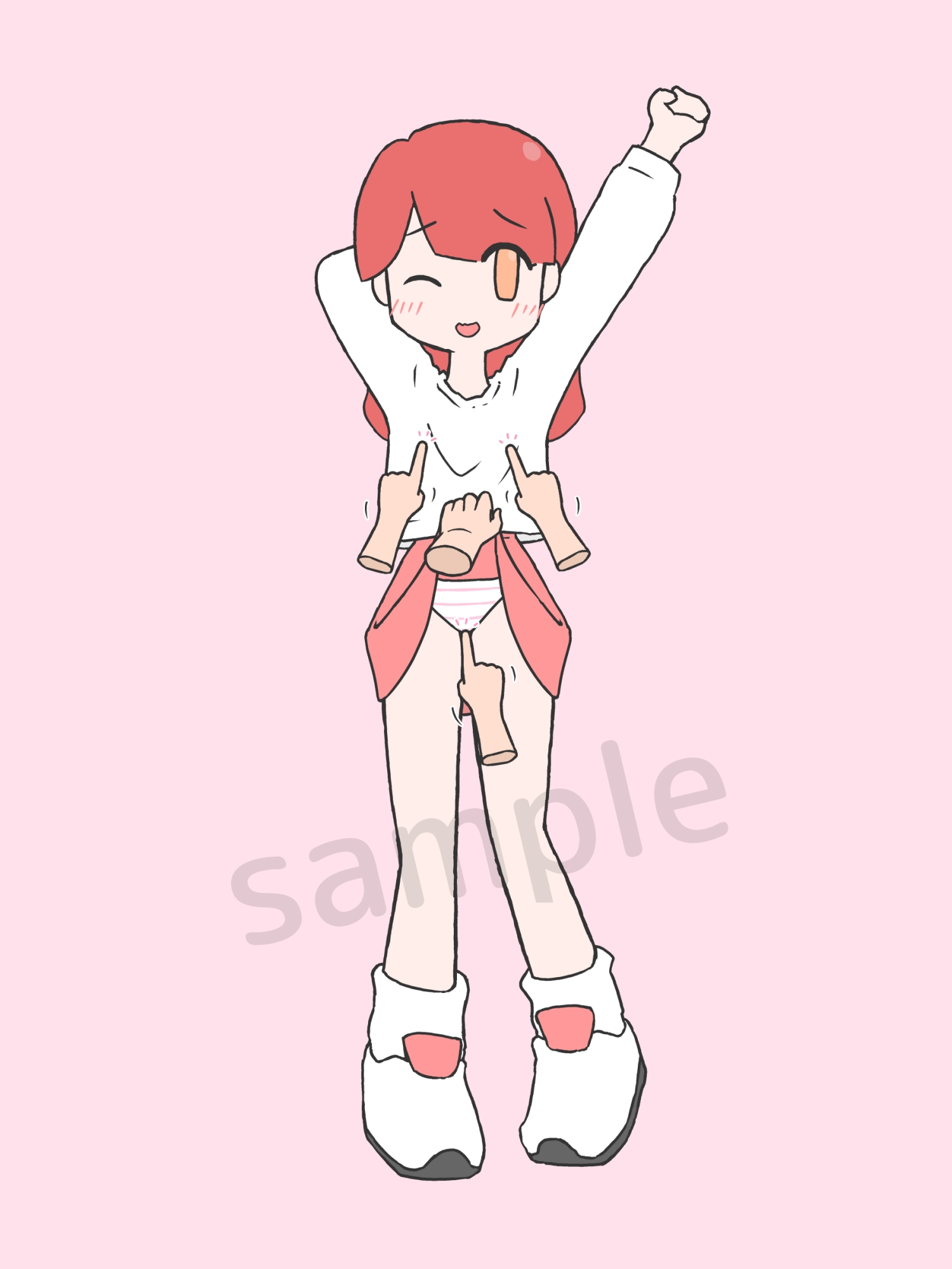 エロくないイラストの女の子にエロいことをする