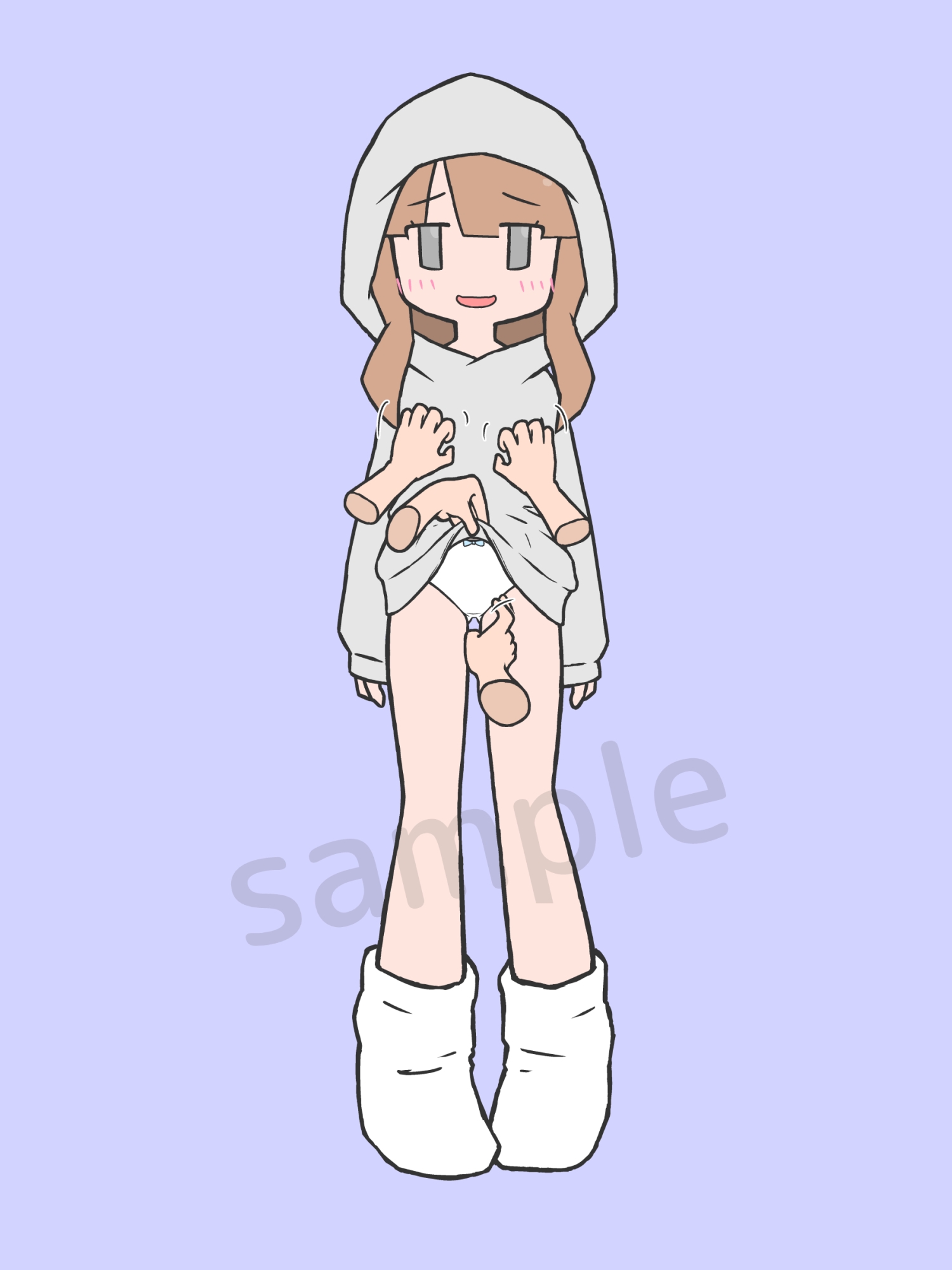 エロくないイラストの女の子にエロいことをする