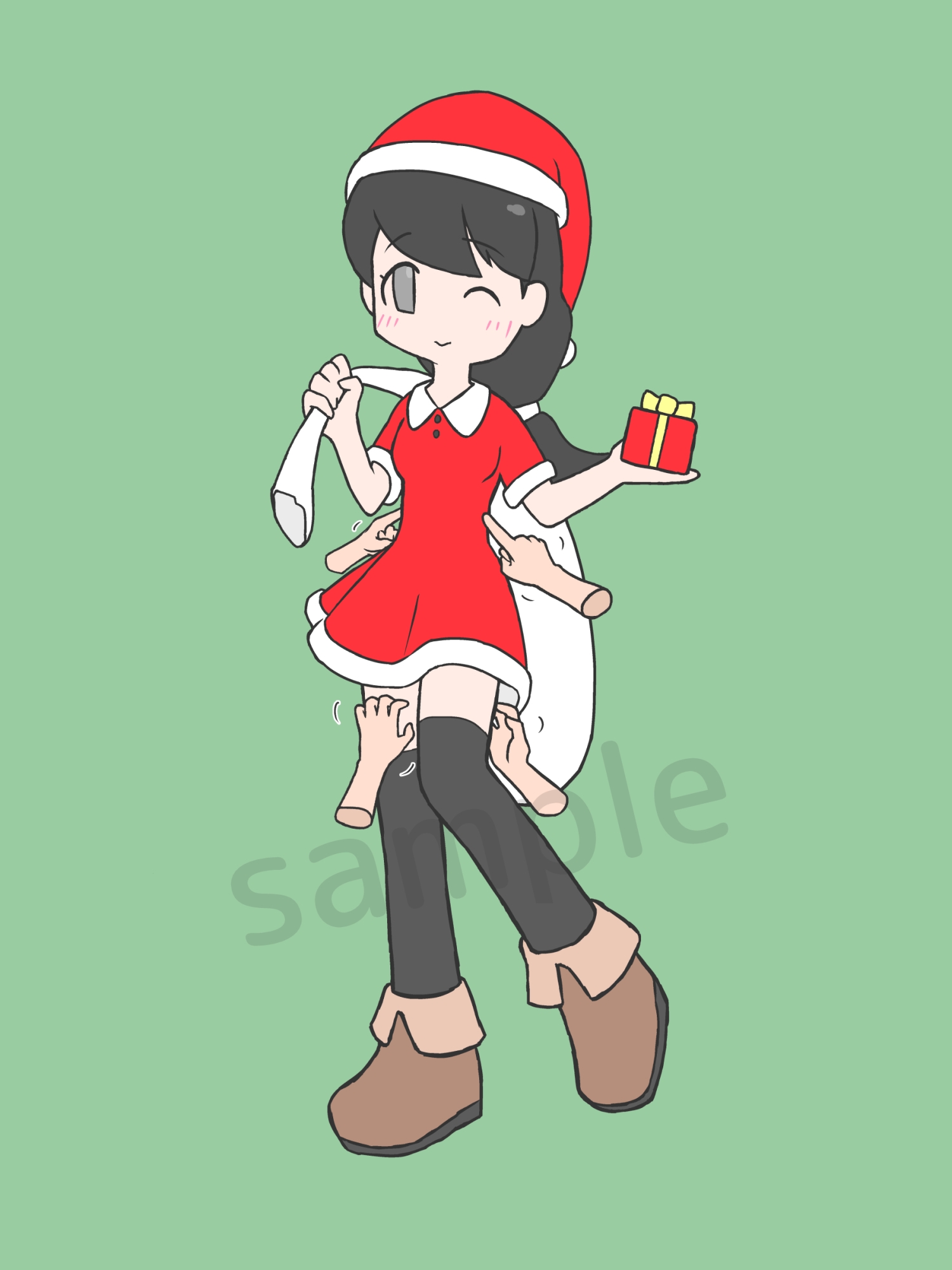 エロくないイラストの女の子にエロいことをする