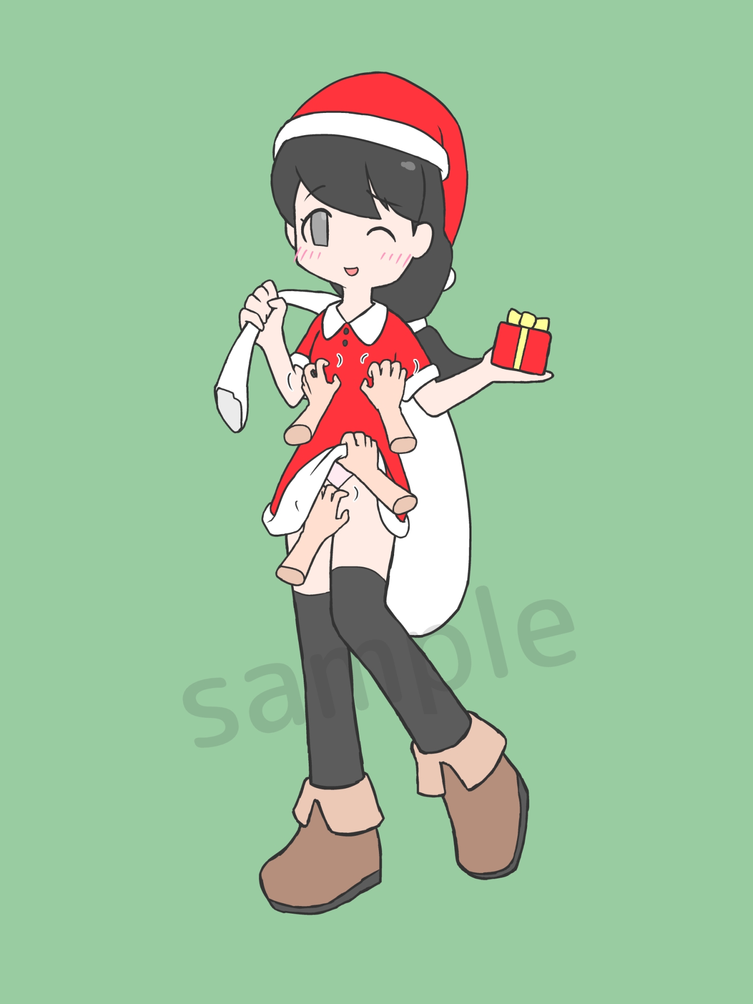 エロくないイラストの女の子にエロいことをする