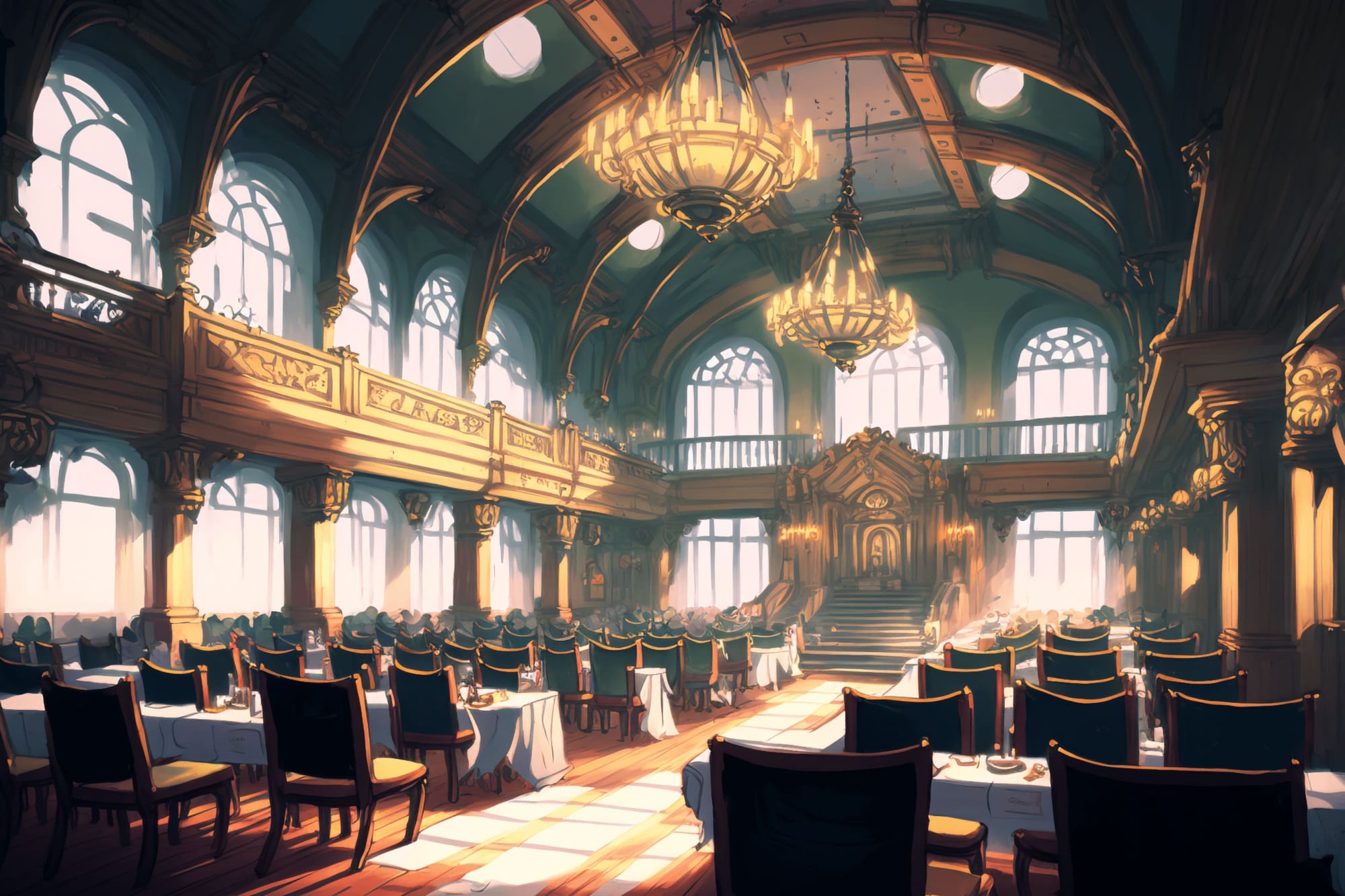 【美麗で幻想的な城や室内の背景】著作権フリーの高解像度画像(100枚)