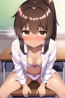 教室でHなことしちゃう制服女子 - 褐色少女との思い出 Vol.5