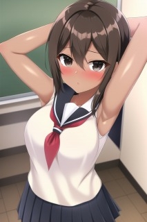 教室でHなことしちゃう制服女子 - 褐色少女との思い出 Vol.5