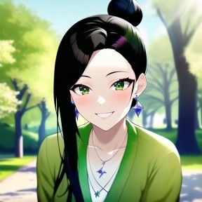 お団子女の子のAIイラスト集