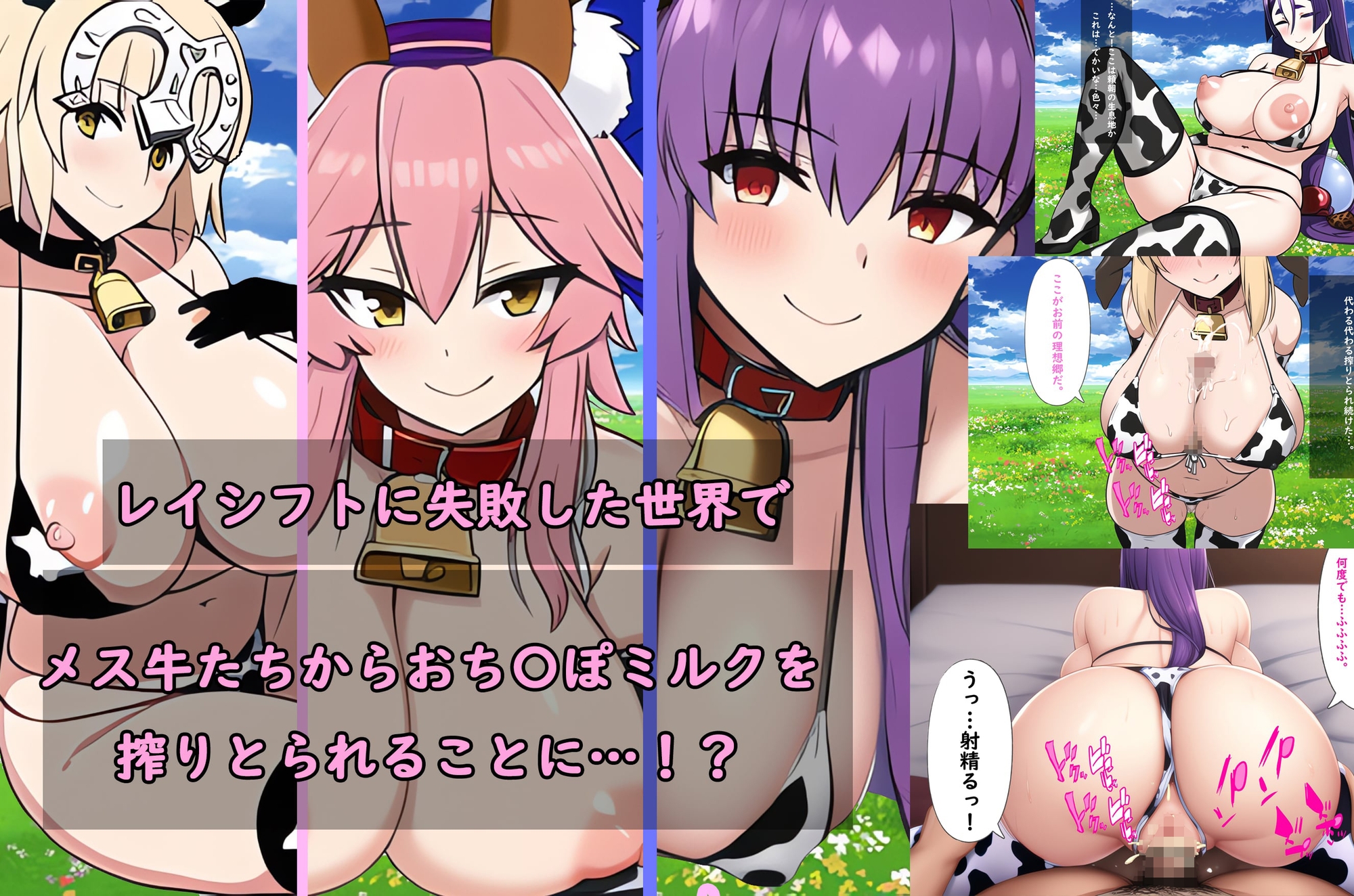 カルデア牝牛サーヴァント牧場 ムチムチ牛コス爆乳サーヴァントに搾り取られるっ