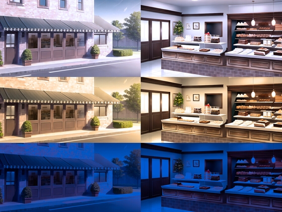 現代背景CG素材集part1『ベーカリー』