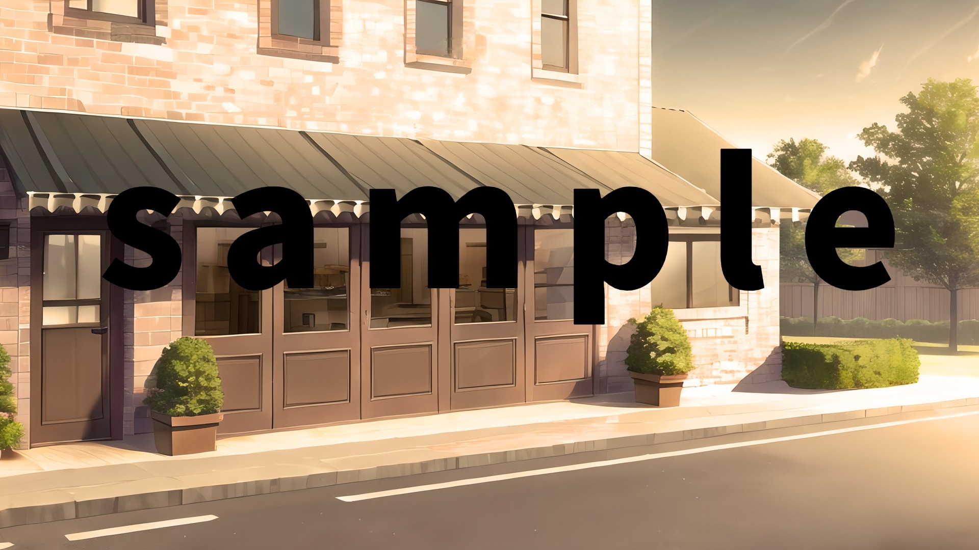 現代背景CG素材集part1『ベーカリー』