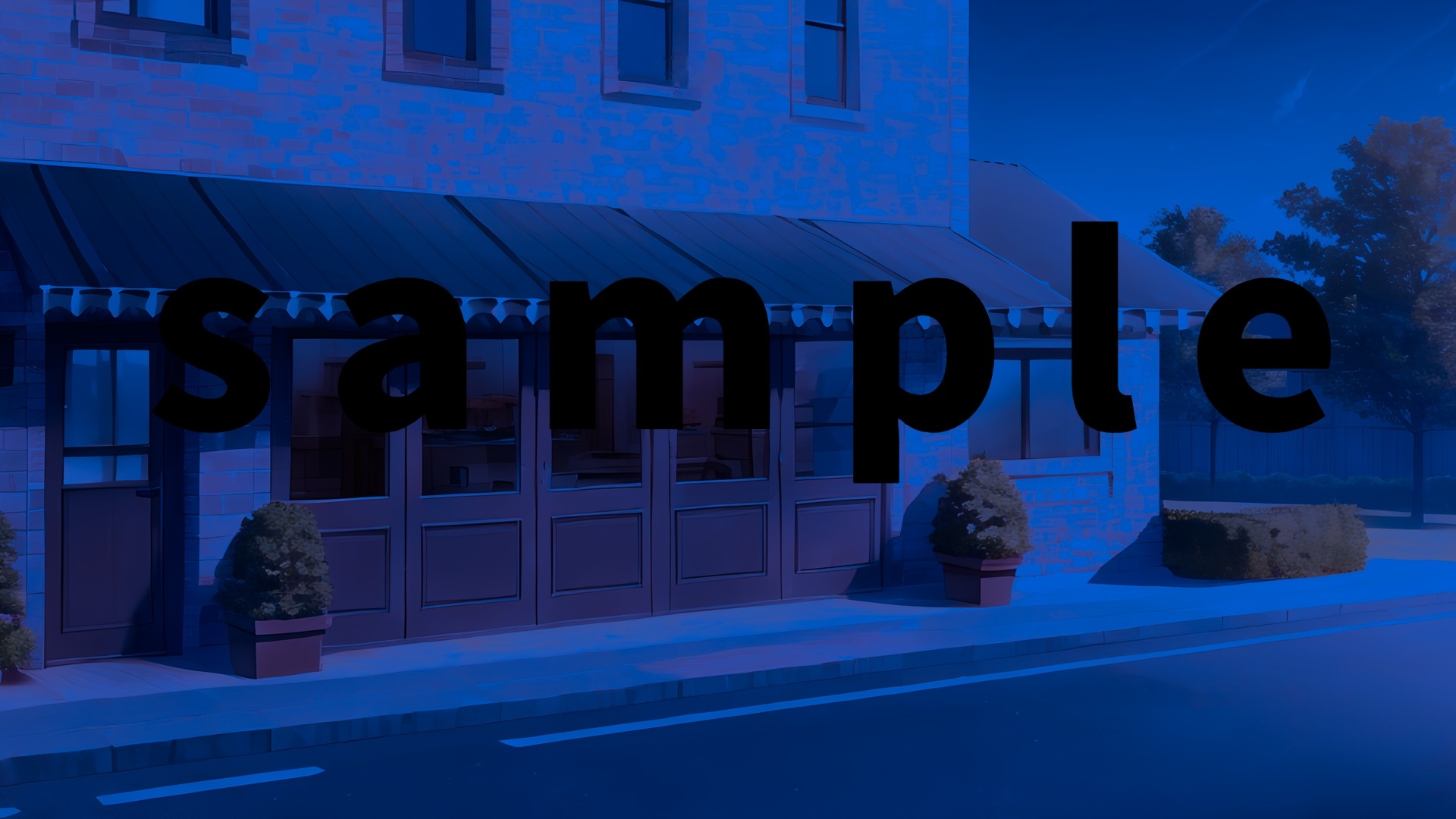 現代背景CG素材集part1『ベーカリー』