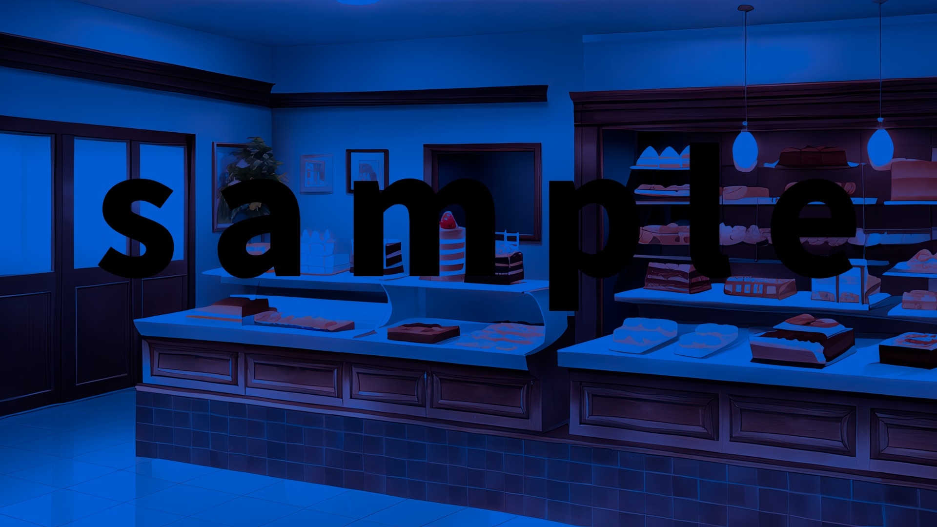 現代背景CG素材集part1『ベーカリー』