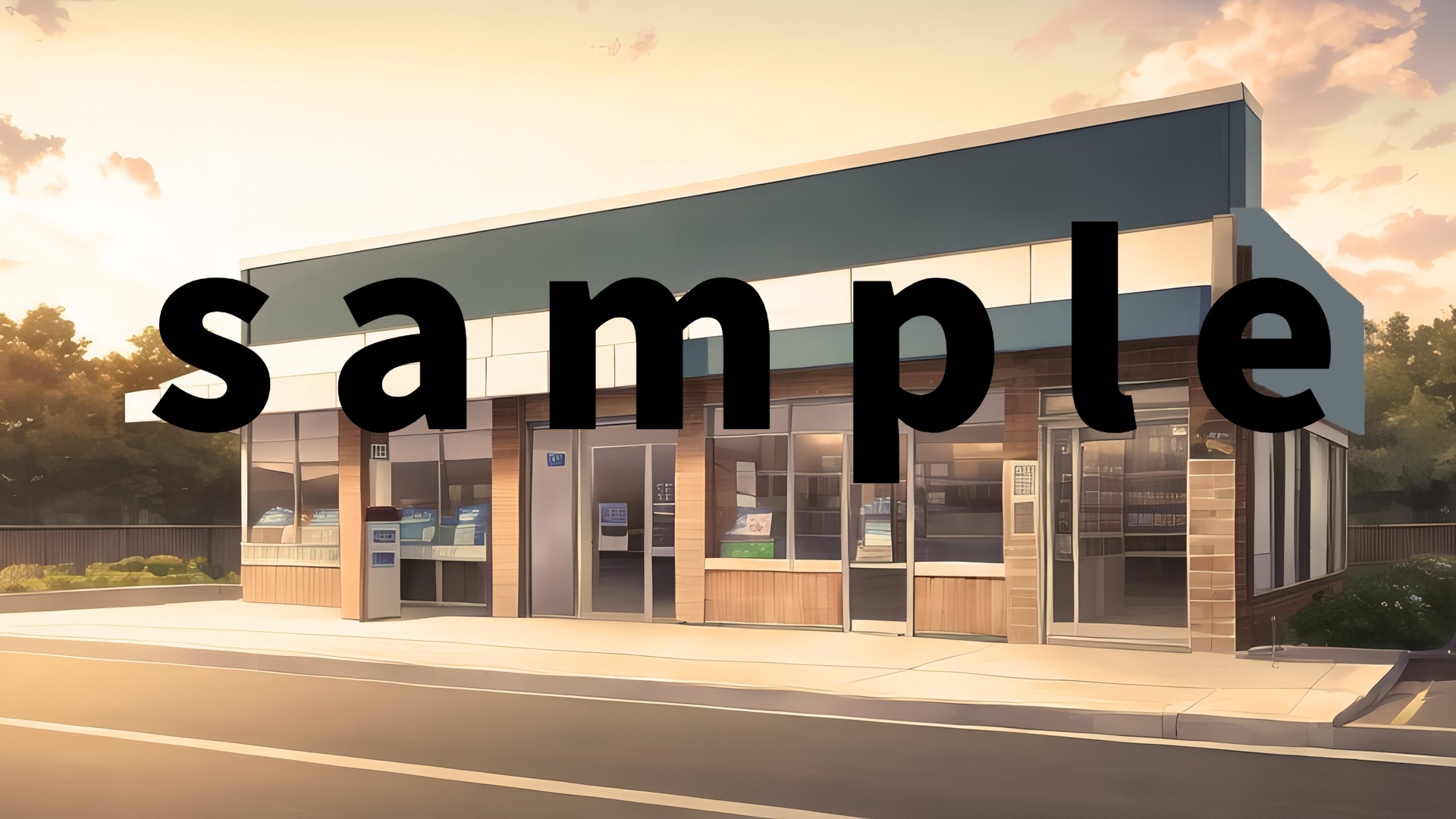 現代背景CG素材集part2『コンビニ』