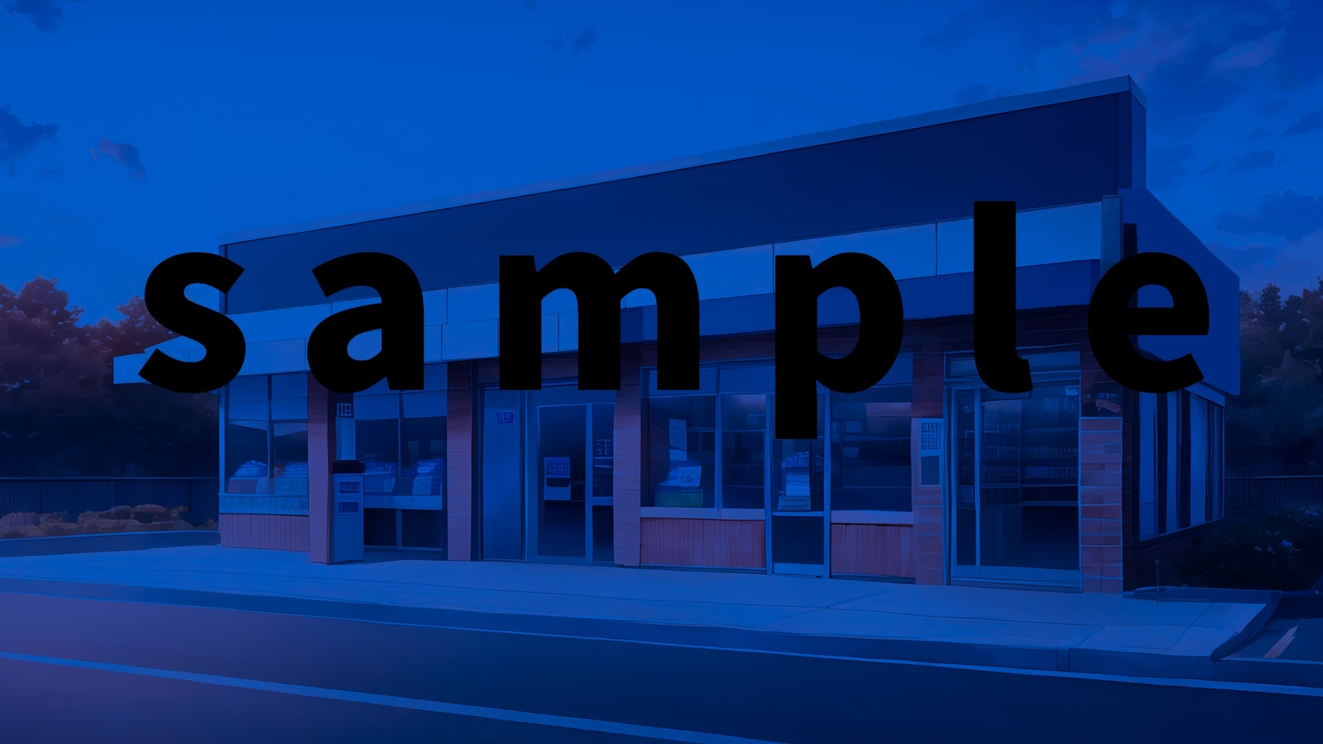 現代背景CG素材集part2『コンビニ』