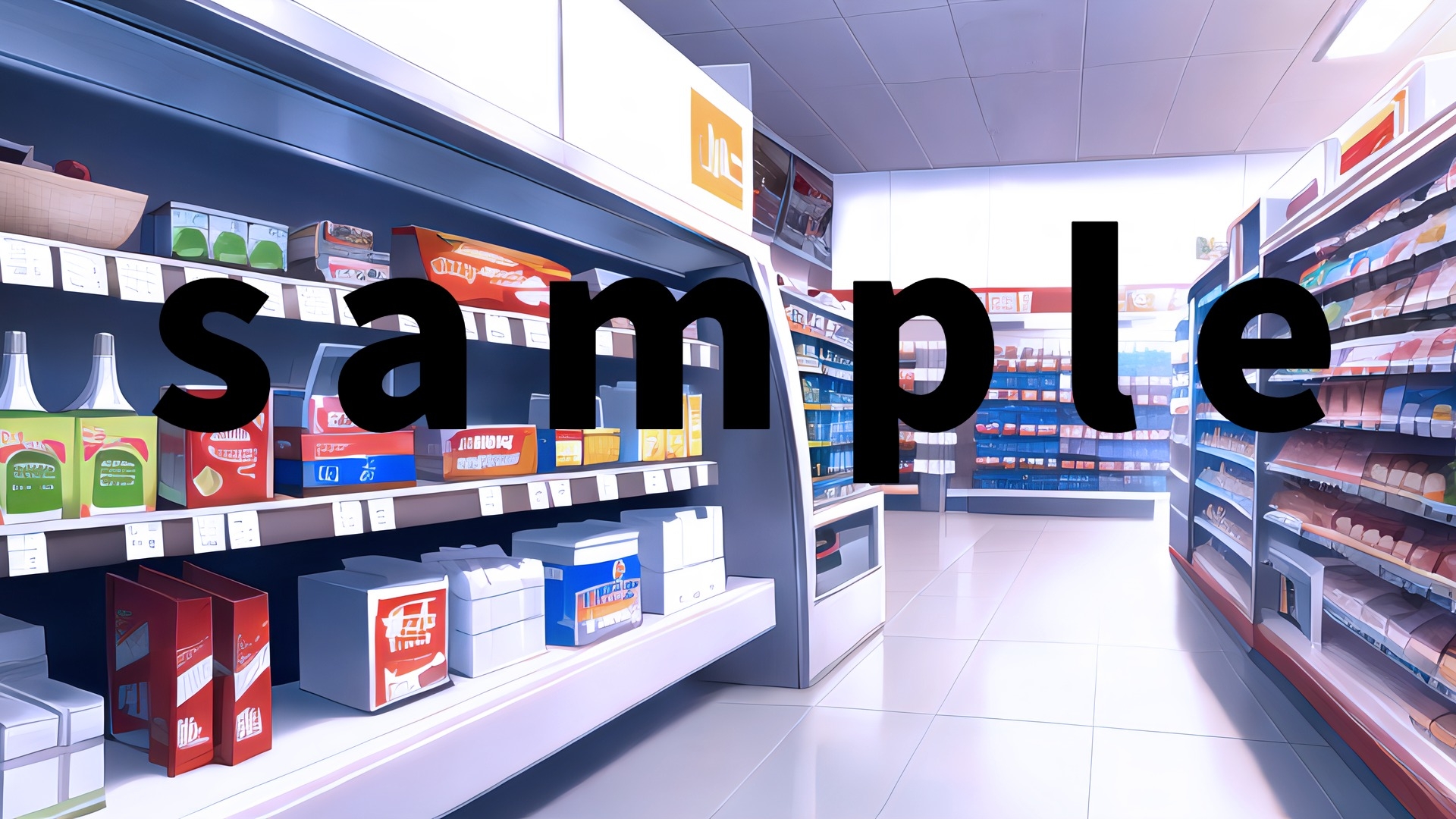 現代背景CG素材集part2『コンビニ』