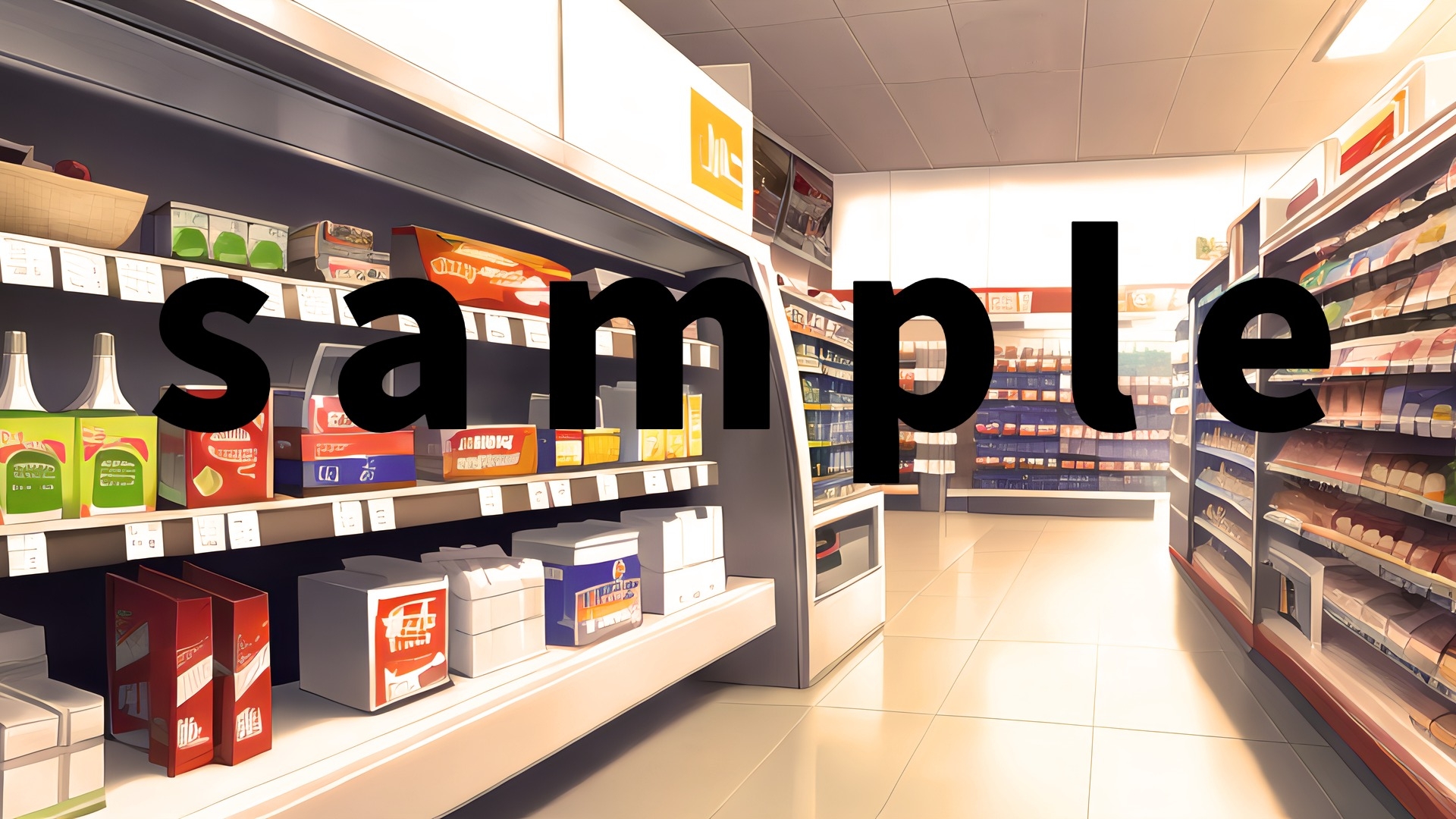 現代背景CG素材集part2『コンビニ』