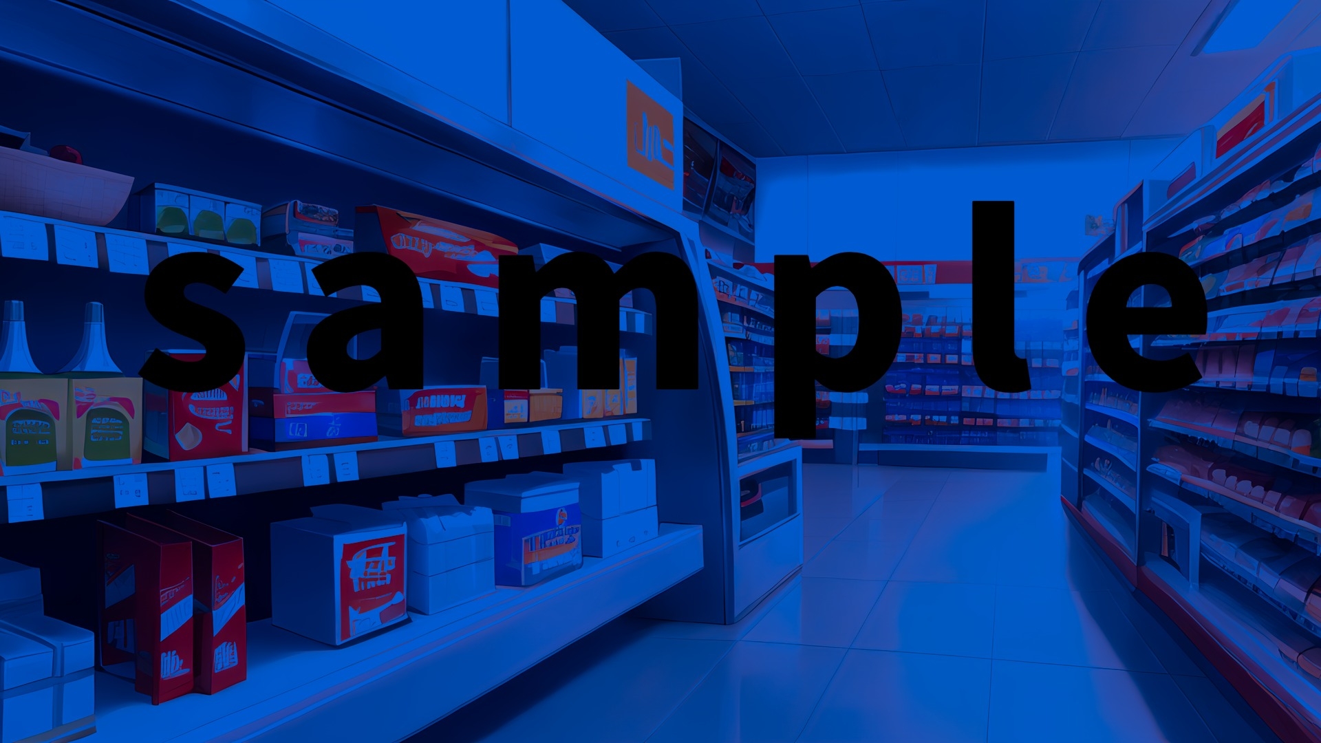 現代背景CG素材集part2『コンビニ』