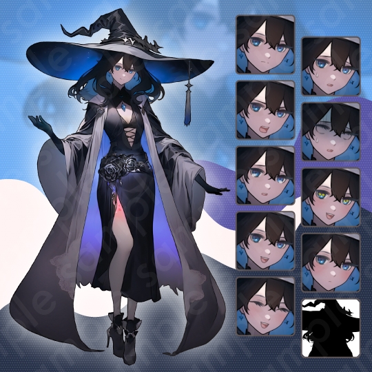 【立ち絵素材】ファンタジー系・人外・魔族_6人セット・全身表情10種+α